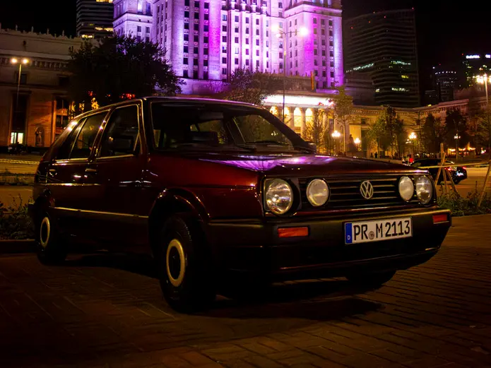 Golf 2 bei Nacht